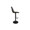 CHABLIS, tabouret de bar hauteur 89-110 cm - simili cuir - hauteur réglable - 2 coloris