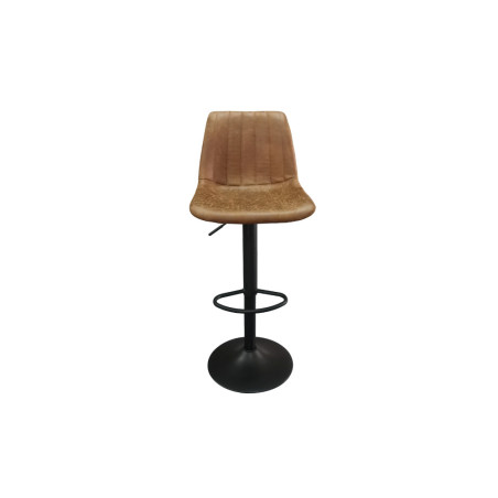 CHABLIS, tabouret de bar hauteur 89-110 cm - simili cuir - hauteur réglable - 2 coloris
