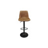 CHABLIS, tabouret de bar hauteur 89-110 cm - simili cuir - hauteur réglable - 2 coloris