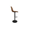 CHABLIS, tabouret de bar hauteur 89-110 cm - simili cuir - hauteur réglable - 2 coloris