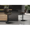MUSCAT, tabouret de bar hauteur 90-111 cm - simili cuir - hauteur réglable - 2 coloris