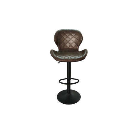 MUSCAT, tabouret de bar hauteur 90-111 cm - simili cuir - hauteur réglable - 2 coloris