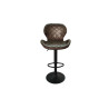 MUSCAT, tabouret de bar hauteur 90-111 cm - simili cuir - hauteur réglable - 2 coloris