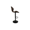 MUSCAT, tabouret de bar hauteur 90-111 cm - simili cuir - hauteur réglable - 2 coloris