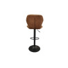 MUSCAT, tabouret de bar hauteur 90-111 cm - simili cuir - hauteur réglable - 2 coloris