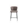 LISERON, chaise de comptoir hauteur 96,5 cm - tissu bouclette - 4 coloris