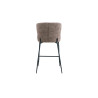 LISERON, chaise de comptoir hauteur 96,5 cm - tissu bouclette - 4 coloris