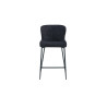 LISERON, chaise de comptoir hauteur 96,5 cm - tissu bouclette - 4 coloris