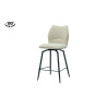 LAURIER, chaise de comptoir hauteur 103 cm - tissu doux - assise pivotante - 5 coloris