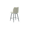 LAURIER, chaise de comptoir hauteur 103 cm - tissu doux - assise pivotante - 5 coloris