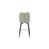 LAURIER, chaise de comptoir hauteur 103 cm - tissu doux - assise pivotante - 5 coloris