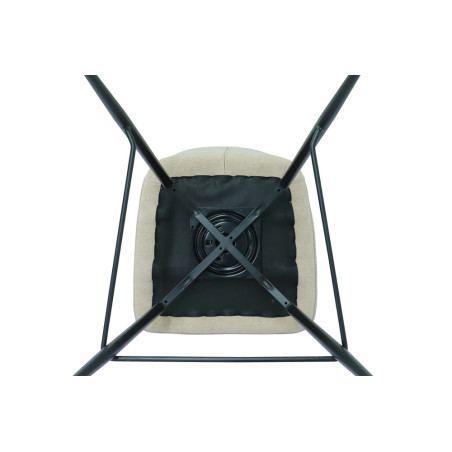 LAURIER, chaise de comptoir hauteur 103 cm - tissu doux - assise pivotante - 5 coloris