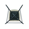 LAURIER, chaise de comptoir hauteur 103 cm - tissu doux - assise pivotante - 5 coloris