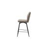 LAURIER, chaise de comptoir hauteur 103 cm - tissu doux - assise pivotante - 5 coloris