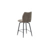 LAURIER, chaise de comptoir hauteur 103 cm - tissu doux - assise pivotante - 5 coloris