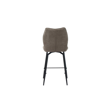 LAURIER, chaise de comptoir hauteur 103 cm - tissu doux - assise pivotante - 5 coloris
