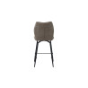 LAURIER, chaise de comptoir hauteur 103 cm - tissu doux - assise pivotante - 5 coloris