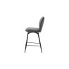 LAURIER, chaise de comptoir hauteur 103 cm - tissu doux - assise pivotante - 5 coloris