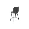 LAURIER, chaise de comptoir hauteur 103 cm - tissu doux - assise pivotante - 5 coloris