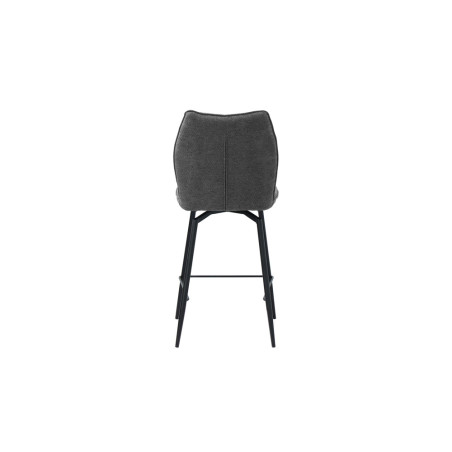 LAURIER, chaise de comptoir hauteur 103 cm - tissu doux - assise pivotante - 5 coloris