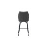 LAURIER, chaise de comptoir hauteur 103 cm - tissu doux - assise pivotante - 5 coloris