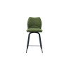 LAURIER, chaise de comptoir hauteur 103 cm - tissu doux - assise pivotante - 5 coloris