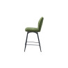 LAURIER, chaise de comptoir hauteur 103 cm - tissu doux - assise pivotante - 5 coloris