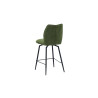 LAURIER, chaise de comptoir hauteur 103 cm - tissu doux - assise pivotante - 5 coloris