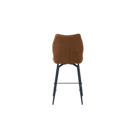 LAURIER, chaise de comptoir hauteur 103 cm - tissu doux - assise pivotante - 5 coloris