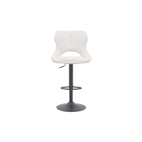 MURIER, chaise de bar hauteur 100-121 cm - tissu doux - hauteur réglable - pieds en métal noir - 7 coloris
