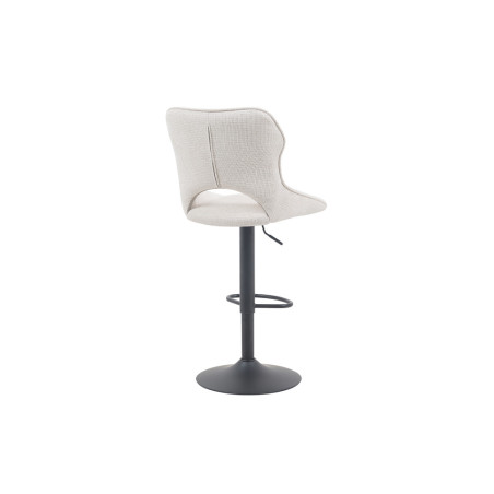 MURIER, chaise de bar hauteur 100-121 cm - tissu doux - hauteur réglable - pieds en métal noir - 7 coloris