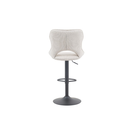MURIER, chaise de bar hauteur 100-121 cm - tissu doux - hauteur réglable - pieds en métal noir - 7 coloris
