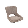 MURIER, chaise de bar hauteur 100-121 cm - tissu doux - hauteur réglable - pieds en métal noir - 7 coloris