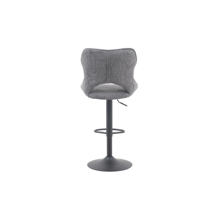 MURIER, chaise de bar hauteur 100-121 cm - tissu doux - hauteur réglable - pieds en métal noir - 7 coloris