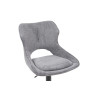 MURIER, chaise de bar hauteur 100-121 cm - tissu doux - hauteur réglable - pieds en métal noir - 7 coloris