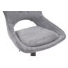 MURIER, chaise de bar hauteur 100-121 cm - tissu doux - hauteur réglable - pieds en métal noir - 7 coloris