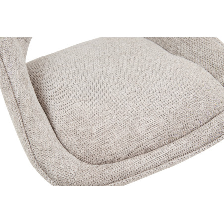 MURIER, chaise de bar hauteur 100-121 cm - tissu doux - hauteur réglable - pieds en métal noir - 7 coloris