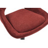 MURIER, chaise de bar hauteur 100-121 cm - tissu doux - hauteur réglable - pieds en métal noir - 7 coloris