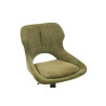 MURIER, chaise de bar hauteur 100-121 cm - tissu doux - hauteur réglable - pieds en métal noir - 7 coloris