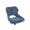 MURIER, chaise de bar hauteur 100-121 cm - tissu doux - hauteur réglable - pieds en métal noir - 7 coloris