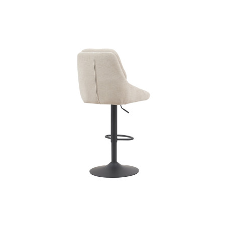 SABLON, chaise de bar hauteur 100-121 cm - tissu doux - assise pivotante - 5 coloris