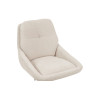 SABLON, chaise de bar hauteur 100-121 cm - tissu doux - assise pivotante - 5 coloris