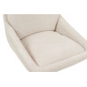 SABLON, chaise de bar hauteur 100-121 cm - tissu doux - assise pivotante - 5 coloris