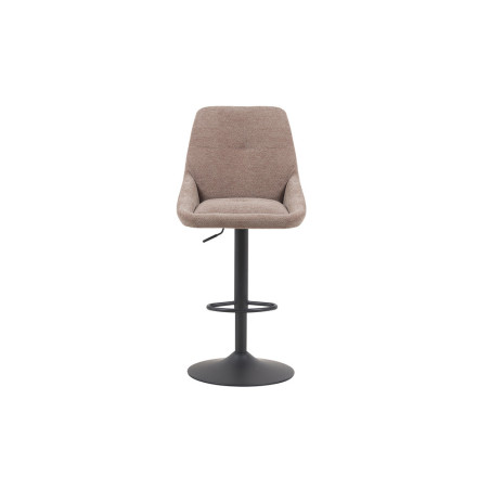 SABLON, chaise de bar hauteur 100-121 cm - tissu doux - assise pivotante - 5 coloris
