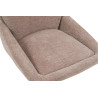 SABLON, chaise de bar hauteur 100-121 cm - tissu doux - assise pivotante - 5 coloris