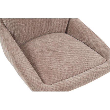 SABLON, chaise de bar hauteur 100-121 cm - tissu doux - assise pivotante - 5 coloris