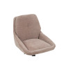 SABLON, chaise de bar hauteur 100-121 cm - tissu doux - assise pivotante - 5 coloris
