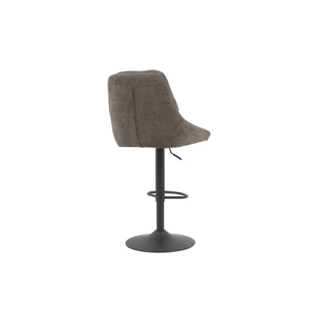 SABLON, chaise de bar hauteur 100-121 cm - tissu doux - assise pivotante - 5 coloris