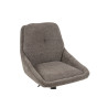 SABLON, chaise de bar hauteur 100-121 cm - tissu doux - assise pivotante - 5 coloris