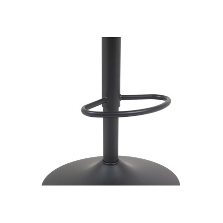 SABLON, chaise de bar hauteur 100-121 cm - tissu doux - assise pivotante - 5 coloris